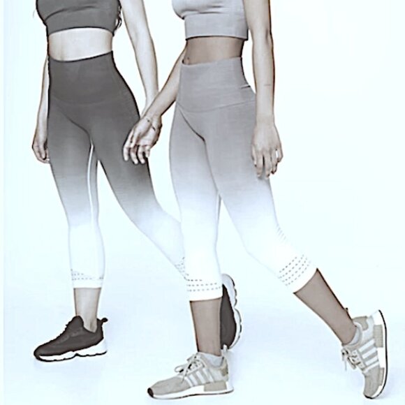 KIMITH Gradient ribbed perforated workout capris S - Picture 5 of 5